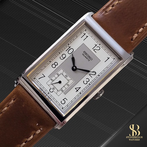 1982 Vintage Seiko Art Deco Tank Style Ref. 2628-5120