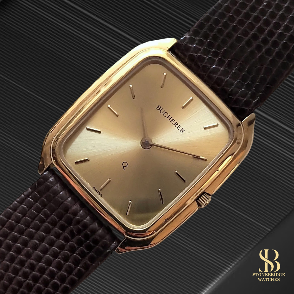 Vintage Bucherer 956.534 Quartz Dress Watch