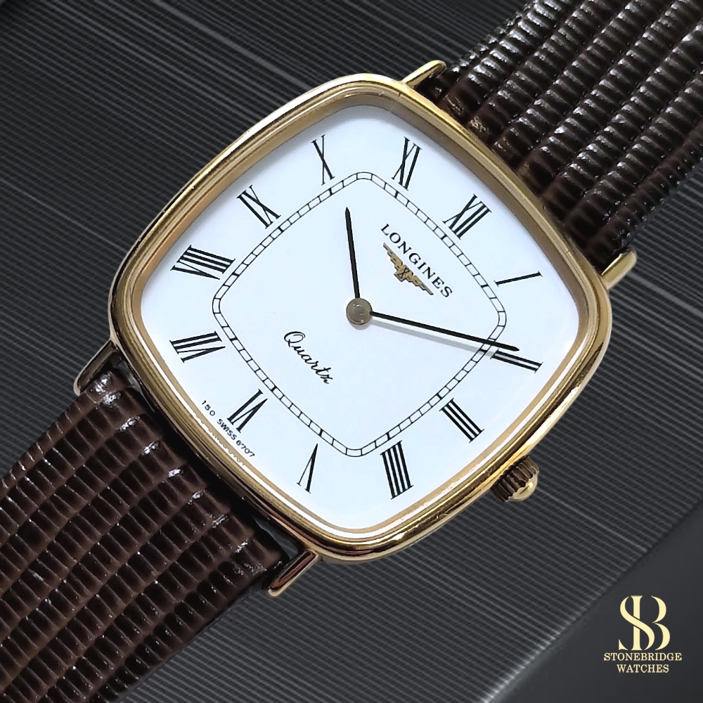 Vintage Longines Quartz Gold Tank Ref. 150.6707