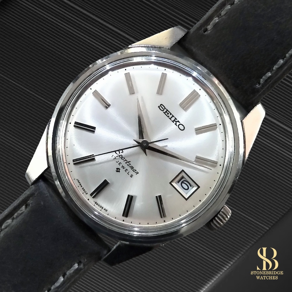 Vintage 1968 Seiko Sportsman 17 Jewels 6602-9982