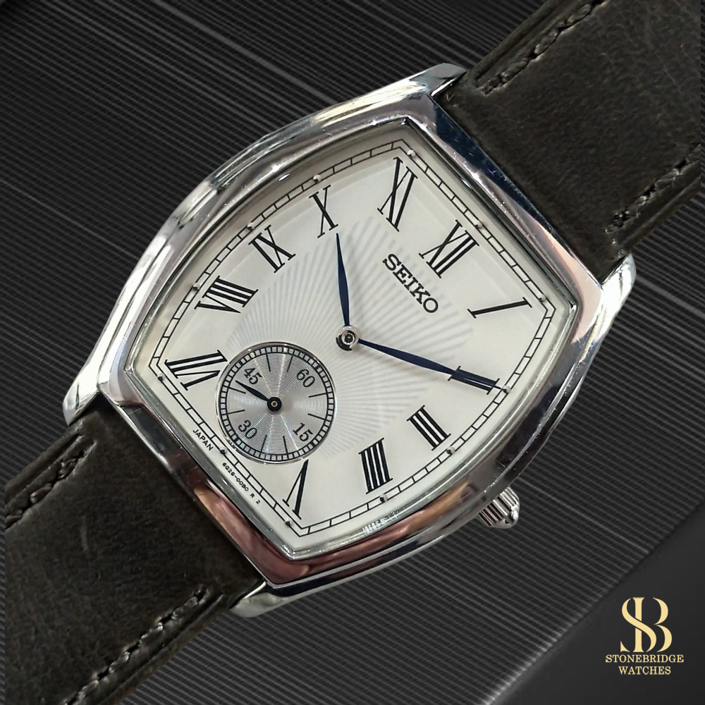 Seiko Silver Tonneau 6G28-00A0
