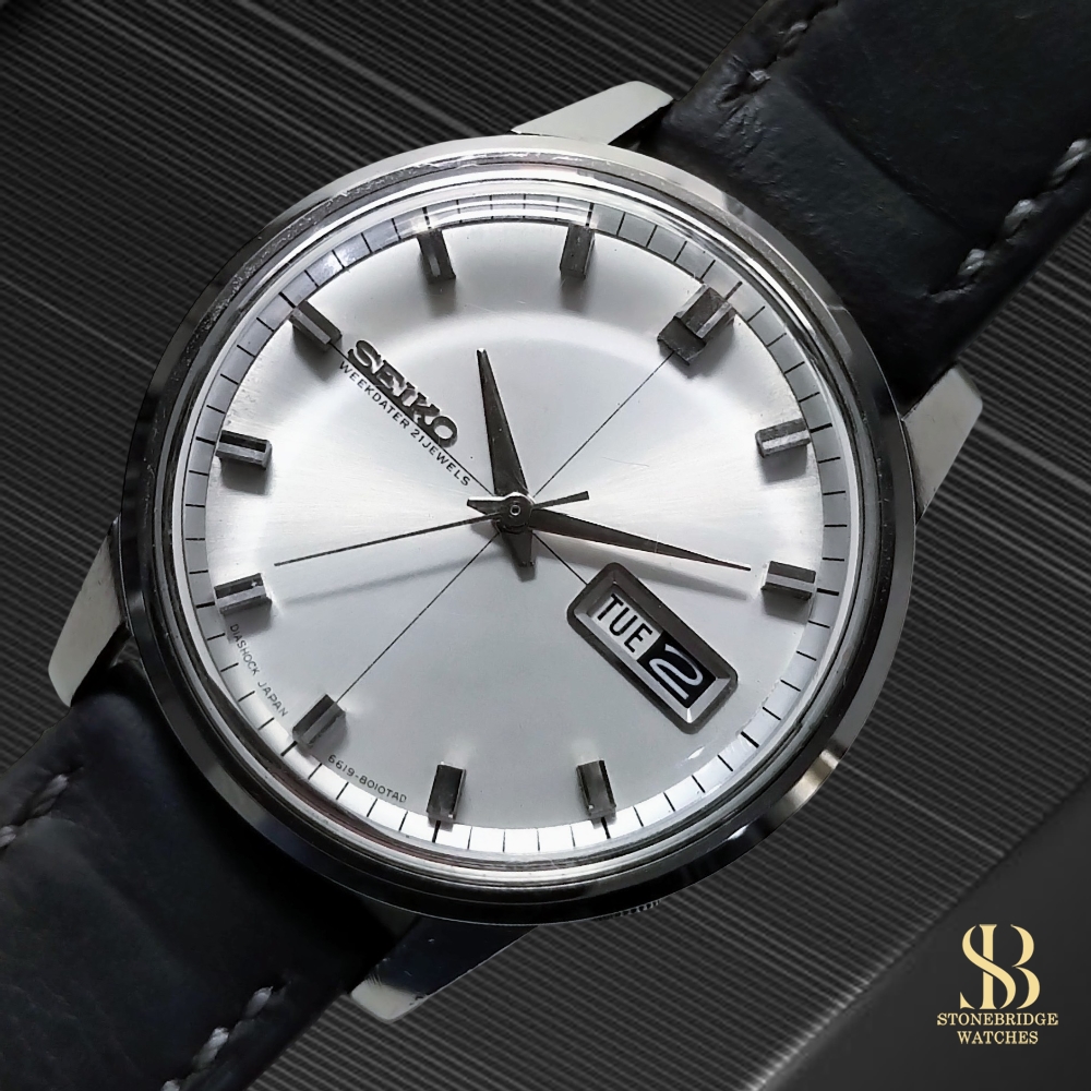 Vintage Seiko Sportsmatic 5 Weekdater Ref. 6619-8010