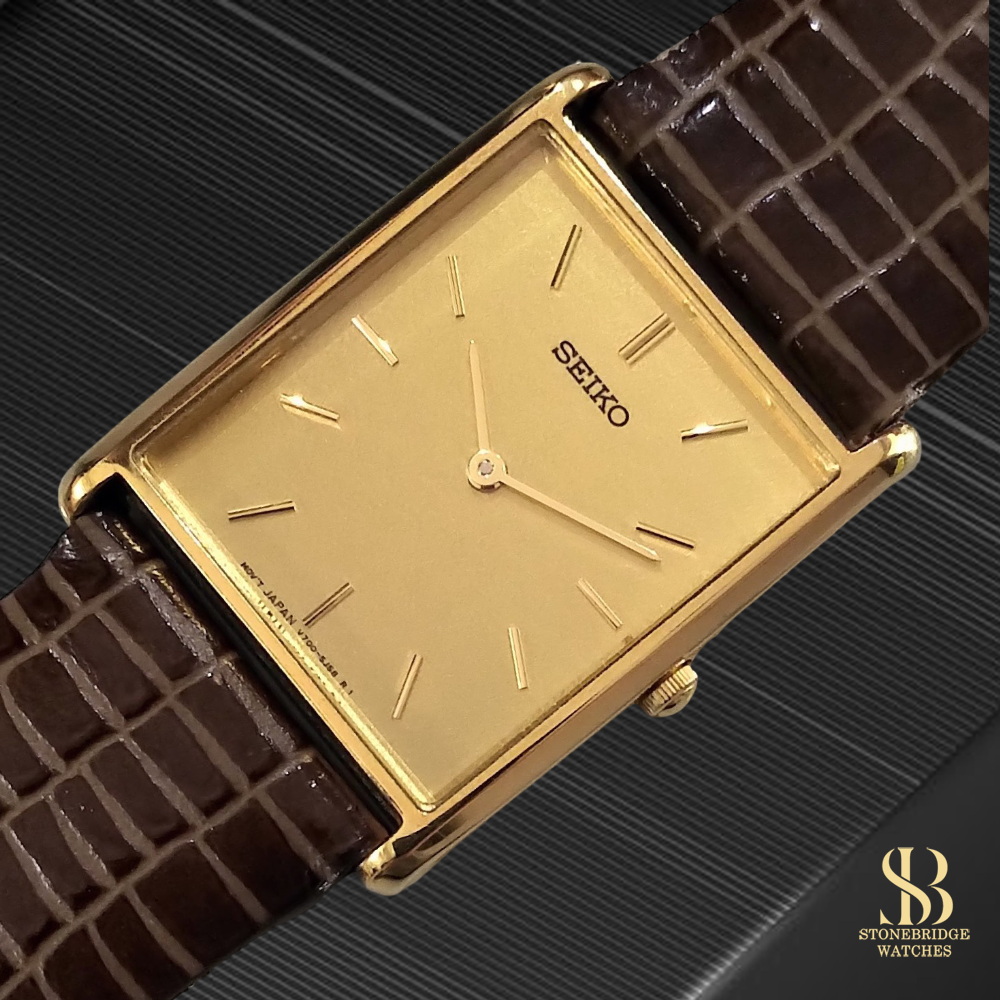 Vintage Seiko Tank V700-5K3