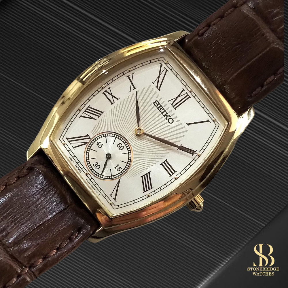 Seiko Gold Tonneau 6G28-00A0